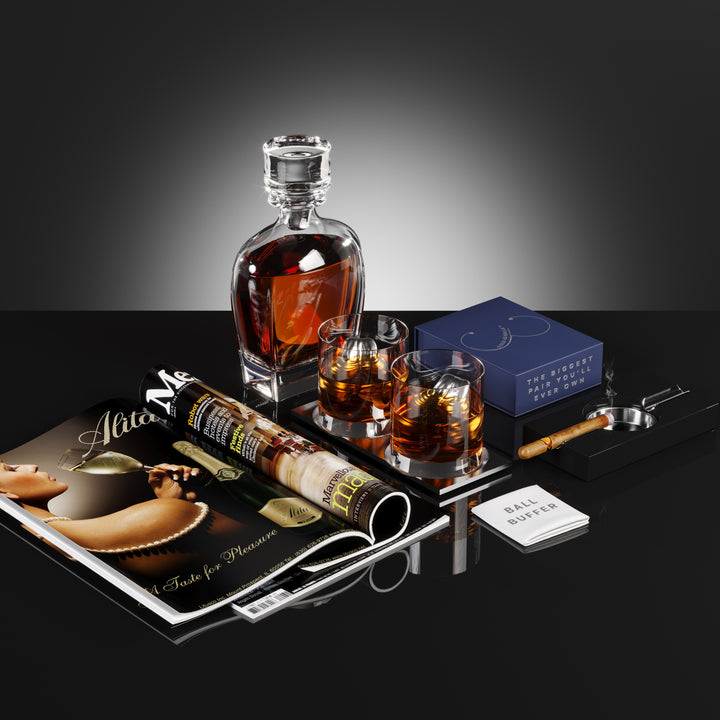 Cold As Balls Whiskey Stones product packaging - unique gag gift for men."